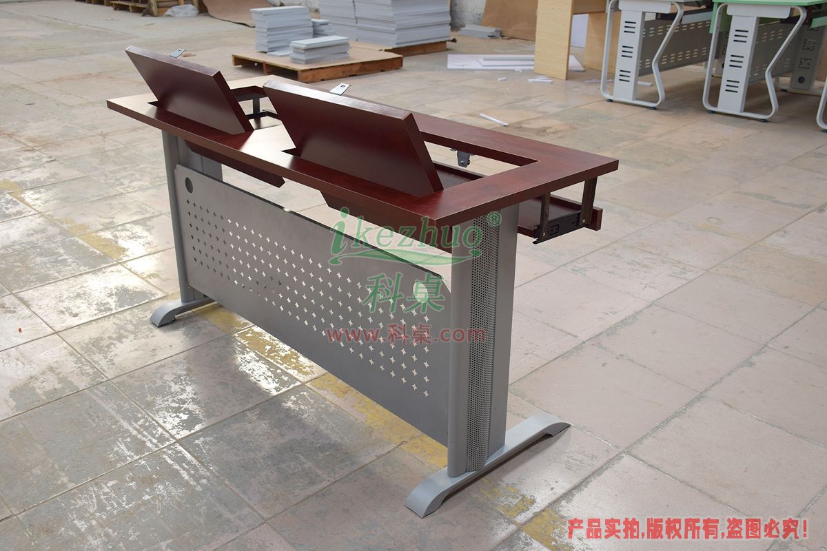 科桌家具,無邊框翻轉電腦桌,翻轉電腦桌,雙人位金屬腳架無邊框翻轉電腦桌K14-B 科桌家具,無邊框翻轉電腦桌,翻轉電腦桌,雙人位金屬腳架無邊框翻轉電腦桌K14-B